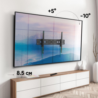 Кронштейн Onkron наклонный для ТВ 60-110, черный UT12