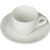 Кофейная пара Chan Wave Classic, фарфор, белая, 85мл, фк0185