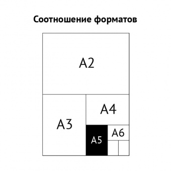 Скетчбук-блокнот 60л., А5 ArtSpace "Art post", на гребне, 120г/м2