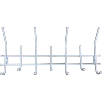 Вешалка настенная 700 белая (Стандарт 2/7,7 крючков)