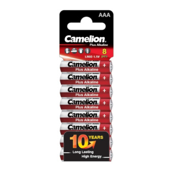 Батарейка Camelion Plus Alkaline 8шт/бл (LR03-SP8, 1.5В) (14861)