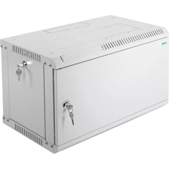 Шкаф настенный телеком. ЦМО разб. 6U (600х350) дверь металл (ШРН-Э-6.350.1)