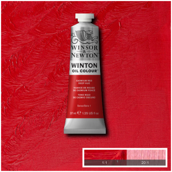 Краска масляная художественная Winsor&Newton "Winton", 37мл, туба, насыщенно-красный кадмий