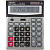 Калькулятор настольный ПОЛНОРАЗМЕРНЫЙ Attache AF-445S,12р,дв.пит,серебр