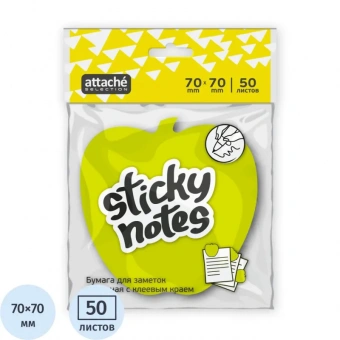 Стикеры Attache Selection фигурный яблоко 50 листов