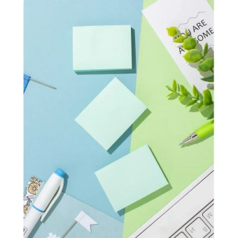 Стикеры Attache Bright colours 38х51 мм пастельные салатовые (3 блока по 100 листов)