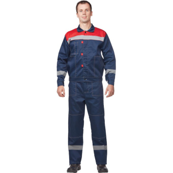 Костюм летний муж. Л20-КБР син/красн (р.68-70) 170-176 (Арсенал-СП)