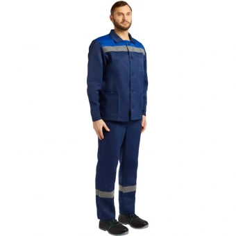 Костюм летний муж. л16-КБР с СОП син/вас (р.60-62) 170-176