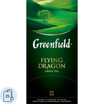 Чай Greenfield Flying Dragon зеленый фольгир.25пак/уп