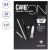 Скетчбук 20л., А3 Clairefontaine "Carb ON", на склейке, 120г/м2, мелкозер., черный