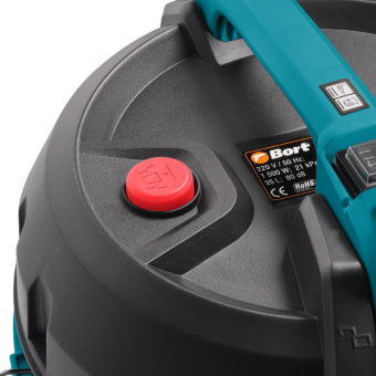 Пылесос строительный BORT BSS-1525 BLACK, 25 л (93412604)