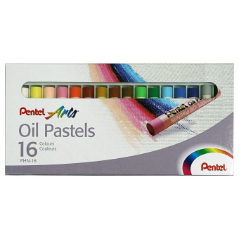 Пастель масляная Pentel, 16 цветов, картон. упак.