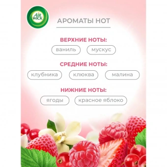 Освежитель воздуха Air Wick Pure Ягоды & бурбонская ваниль 250 мл сухое распыление
