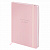 Ежедневник недатированный с резинкой А5 145х203 мм, BRAUBERG, твердый, 160 л., "Minimal", розовый, 116301