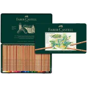 Пастельные карандаши Faber-Castell "Pitt Pastel" 36цв., метал. коробка