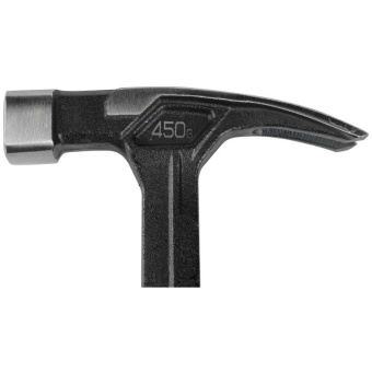 Молоток-гвоздодер цельнокованый 450 г, магнит,3х-комп.ручка, BERGER BG1527