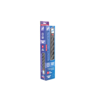 Сетевой фильтр Power Cube B 1.9 м 5 розеток (черный) 10А/2,2кВт(SPG5-С2)