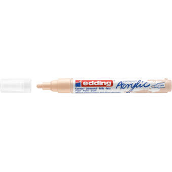 Маркер акриловый Edding 5100/255.кругл.нак. 2-3 мм. Телесный/Warm beige