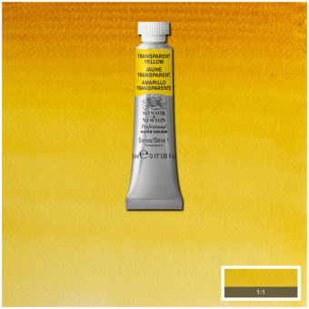 Акварель художественная Winsor&Newton "Professional", 5мл, туба, №653 желтый прозрачный