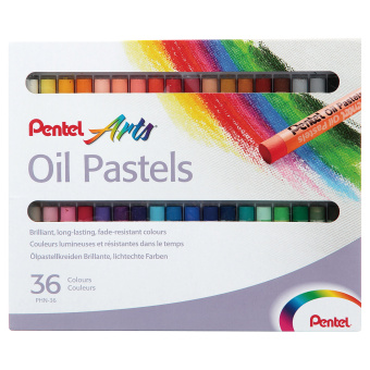 Пастель масляная Pentel, 36 цветов, картон. упак.