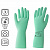 Перчатки латексные КЩС, сверхпрочные, плотные, хлопковое напыление, размер 9,5-10 XL, очень большой, зеленые, HQ Profiline, 73589