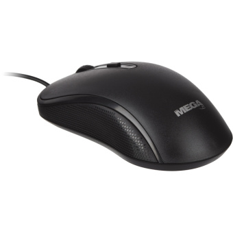 Мышь компьютерная ProMega E-M002A черная, USB 800-2400DPi, 121,5x64x39мм