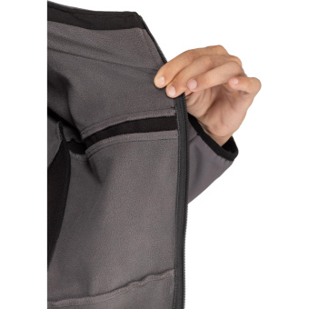 Куртка муж демисезонная софтшел LULEA cер/черн р.L (арт. LULE2GRGT)