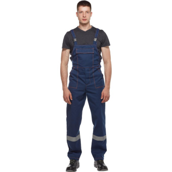 Костюм рабочий летний м л28-КПК с СОП т.син 44-46/182-188(Леон Спецодежда)