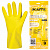 Перчатки латексные SCAFFA "Луч", КЩС-2, хлопчатобумажное напыление, р. 9, L, желтые, 00-01017718