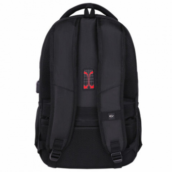 Рюкзак GERMANIUM UPGRADE универсальный, 3 отделения, отделение для ноутбука, USB-порт, "UP-3", черны