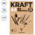 Скетчбук - блокнот 50л., А5 Clairefontaine "Kraft", на склейке, 120г/м2, верже, крафт