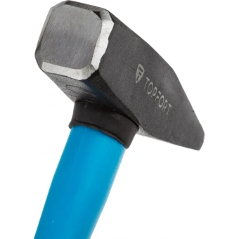 Молоток 500 г TOPFORT из углеродистой стали, фибергласовая рукоятка