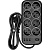 Сетевой фильтр Powercom SP-08 USB03AB 1,8 m (8 розеток) черный