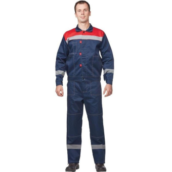 Костюм летний муж. Л20-КБР син/красн (р.68-70) 170-176 (Арсенал-СП)