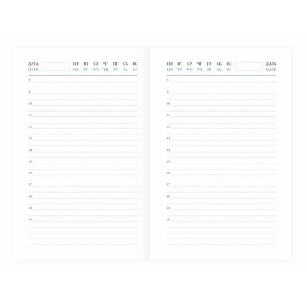 Ежедневник недатированный Attache Agenda искусственная кожа А6 160 листов синий 100x150 мм