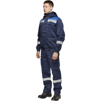 Костюм рабочий летний муж.Антей СОП син/вас (КПК) 48-50 (96-100)/170-176