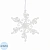 Игрушка Украшение НГ подвесное Снежинка полипропилен 1,5x12x12см арт.89130