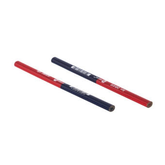 Карандаш строительный КОБАЛЬТ 2-хцветный, красный/синий 180x10 мм