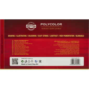 Карандаши цветные худож POLYCOLOR 3828 144цв/наб мет.кор. 3828144001PL