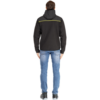 Куртка муж демисез. софтшел HORTEN2 черн/жел р.M(арт.HORT2NJTM)