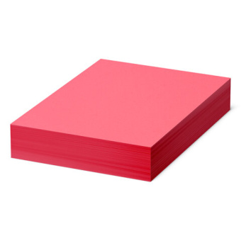 Бумага цветная BRAUBERG, А4, 80 г/м2, 500 л., интенсив, красная, для офисной техники