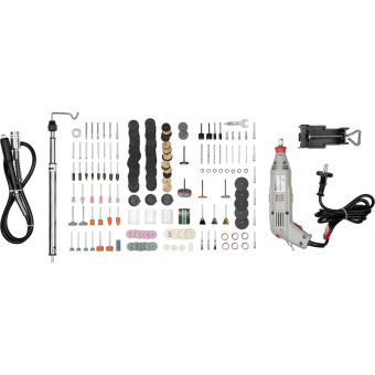 Гравер сетевой ЗУБР ЗГ-130ЭК H242, 242 предмета