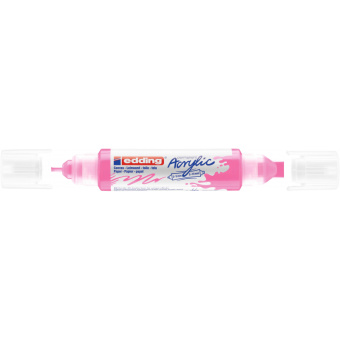 Маркер акриловый двусторонний 3D Edding 5400/069.Флюоресц розовый/Neonpink