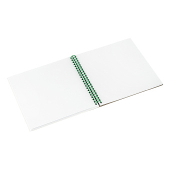 Скетчбук для графики и эскизов 40л., 190*190 Greenwich Line "Crystal. Emerald Stone", на гребне, 160г/м2