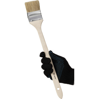 Кисть радиаторная 63 мм (2,5) натуральная щетина дер. ручка MTX 83849