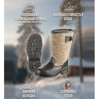 Сапоги войлочные 'Мороз' (р.39) (М7)