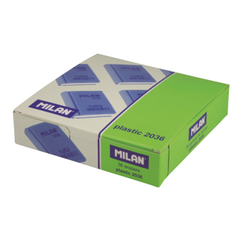 Ластик Milan 2036 ПВХ прямоугольный 39x29x9 мм