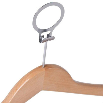 Вешалка-плечики деревянная антивандальная натуральная (размер 48-50)