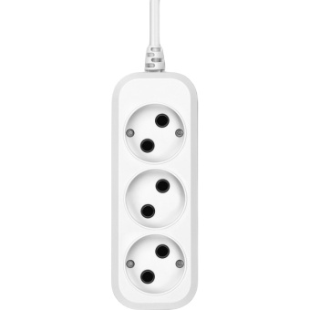 Удлинитель Buro BU-PSL3.1/W 1.5м (3 розетки) белый (пакет ПЭ)