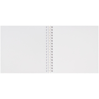 Скетчбук 60л., 150*150 MESHU "Funny banny", на гребне, soft-touch, 120г/м2